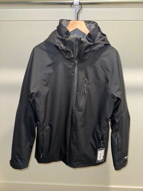 Strafe Hayden Black Hooded Ski & Snowboard Jacket